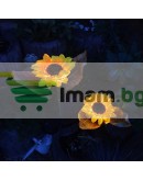 Градинска LED лампа със соларен панел Слънчоглед